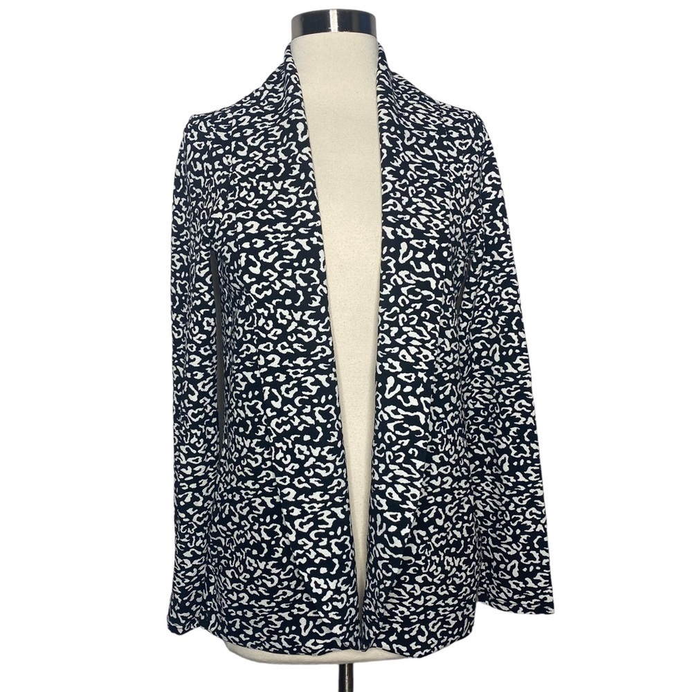 Show Me Your Mumu Black and White Animal Print Blazer